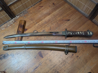 Rare 1980s Japanese Army Katana Replica High Grade Stainless Blade Sword Japan Auction Military