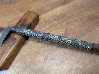 Antique Japanese Jingama Edo Period 1800s Mother of Pearl Handle