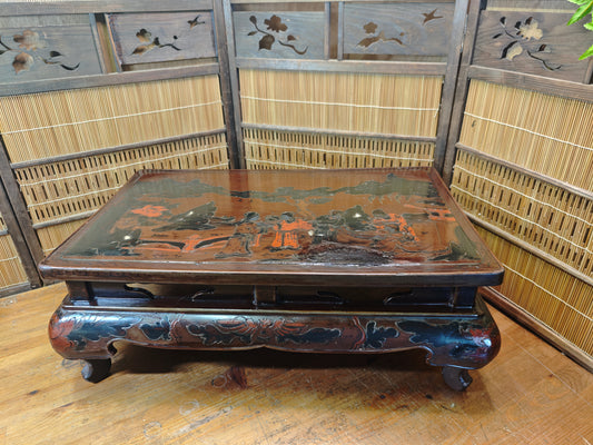 1800s Edo Era Japanese Okinawa Bonsai Kadai Table Antique Rare Signed