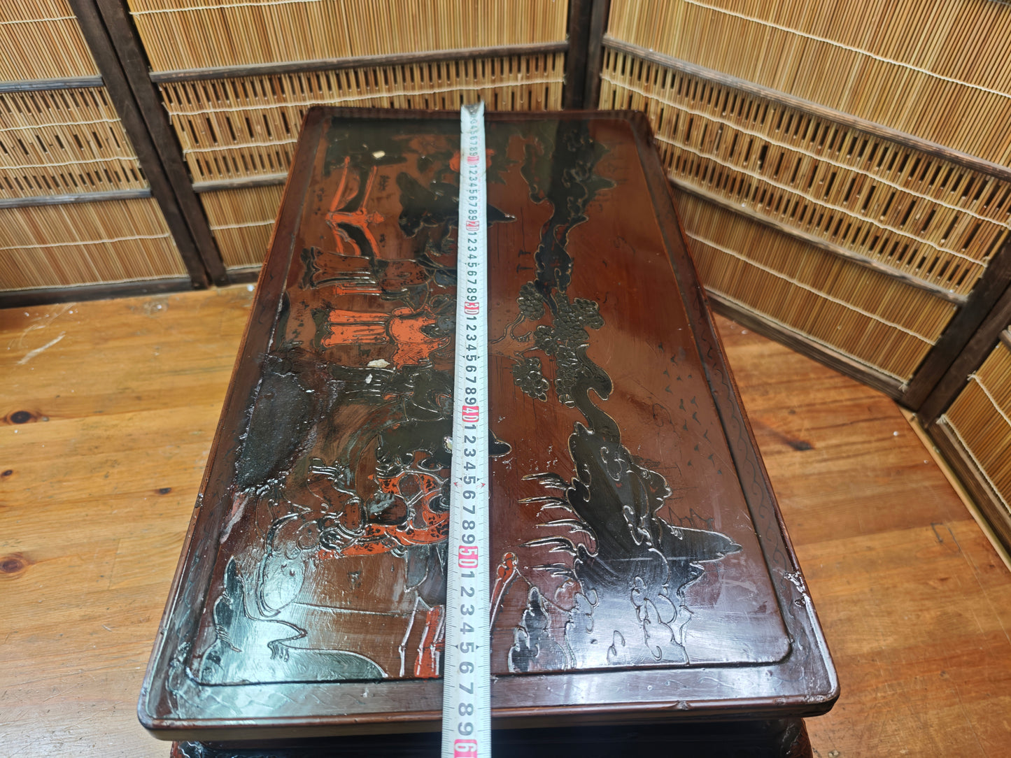 1800s Edo Era Japanese Okinawa Bonsai Kadai Table Antique Rare Signed