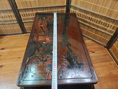 1800s Edo Era Japanese Okinawa Bonsai Kadai Table Antique Rare Signed