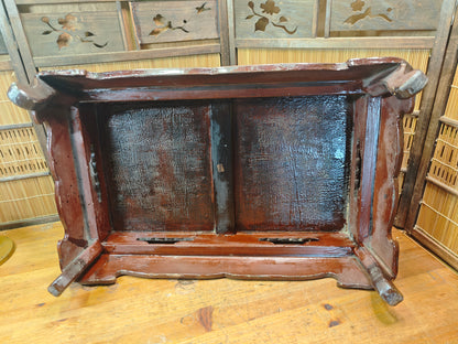 1800s Edo Era Japanese Okinawa Bonsai Kadai Table Antique Rare Signed