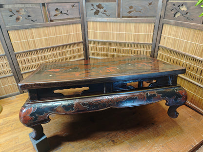 1800s Edo Era Japanese Okinawa Bonsai Kadai Table Antique Rare Signed