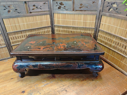1800s Edo Era Japanese Okinawa Bonsai Kadai Table Antique Rare Signed