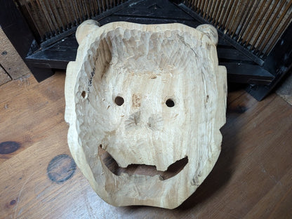 Handmade Japanese Hannya Mask 2021 Solid Wood Evil Eye Protector Decor