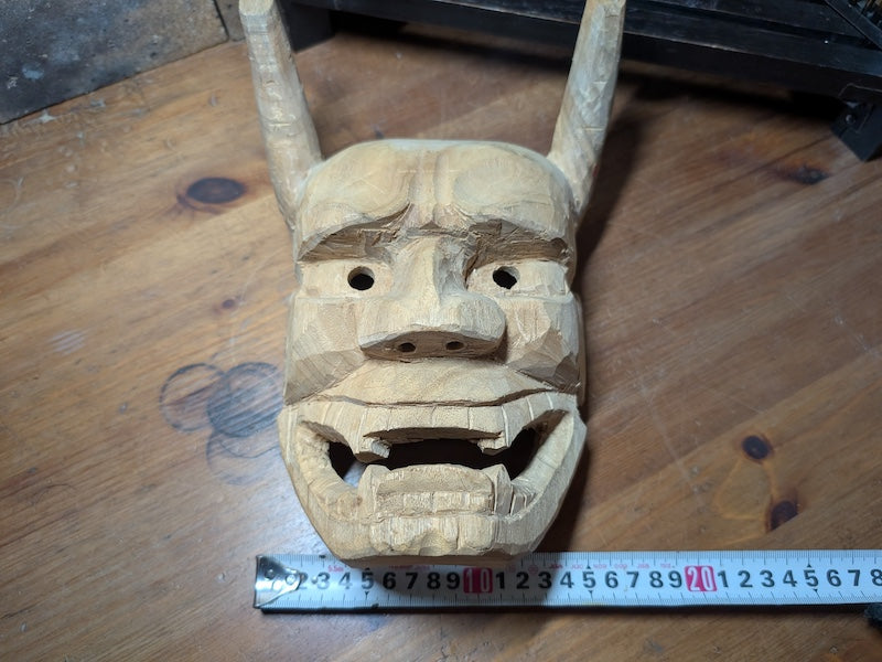 Handmade Japanese Hannya Mask 2021 Solid Wood Evil Eye Protector Decor