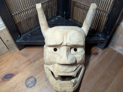Handmade Japanese Hannya Mask 2021 Solid Wood Evil Eye Protector Decor