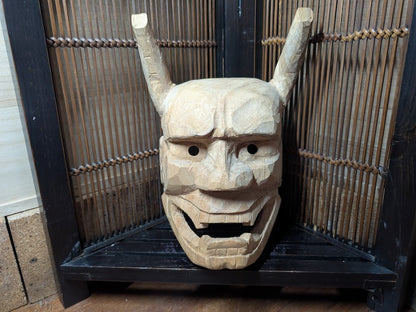 Handmade Japanese Hannya Mask 2021 Solid Wood Evil Eye Protector Decor