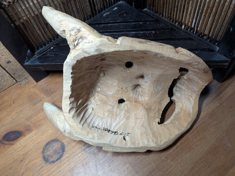 Handmade Japanese Hannya Mask 2021 Solid Wood Evil Eye Protector Decor