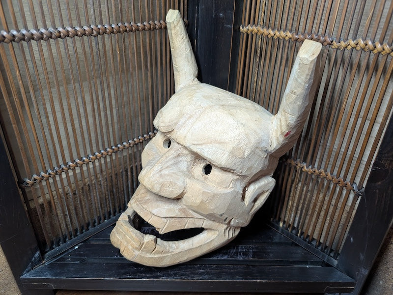 Handmade Japanese Hannya Mask 2021 Solid Wood Evil Eye Protector Decor