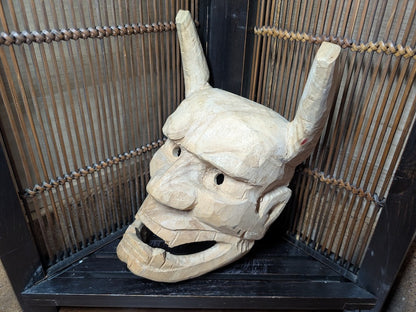 Handmade Japanese Hannya Mask 2021 Solid Wood Evil Eye Protector Decor