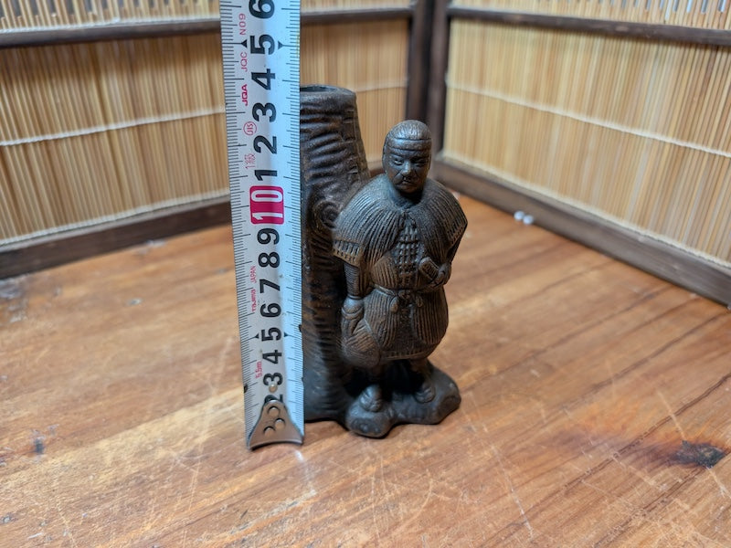 Rare Japanese Bizen Ware Samurai Vase Signed Ikebana Pottery Art Decor