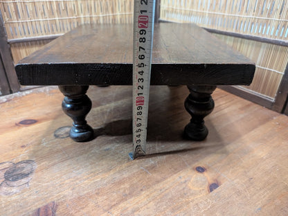 Authentic 1950s Japanese Shogi Table | Antique Wood Board Wabi-Sabi Decor