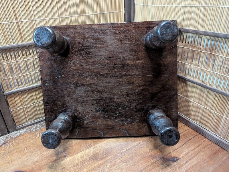 Authentic 1950s Japanese Shogi Table | Antique Wood Board Wabi-Sabi Decor
