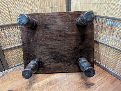 Authentic 1950s Japanese Shogi Table | Antique Wood Board Wabi-Sabi Decor