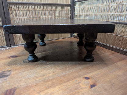 Authentic 1950s Japanese Shogi Table | Antique Wood Board Wabi-Sabi Decor