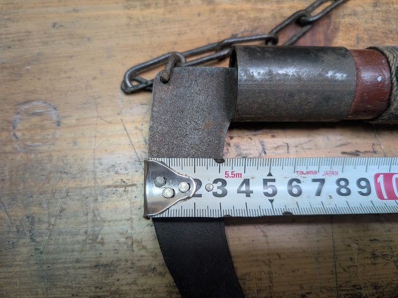 Rare Japanese Edo Period Kusarigama Chain Sickle Antique Ninja 1800s Auction Japan