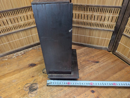 Rare 1800s Fudō Myō-ō Wooden Statue Original Showcase Auction Japan
