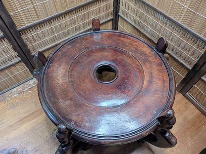Japanese Stand KADAI Sakura Wood Vintage Japan Auction Tokonoma Art
