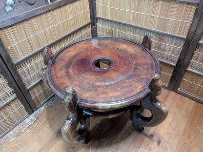 Japanese Stand KADAI Sakura Wood Vintage Japan Auction Tokonoma Art