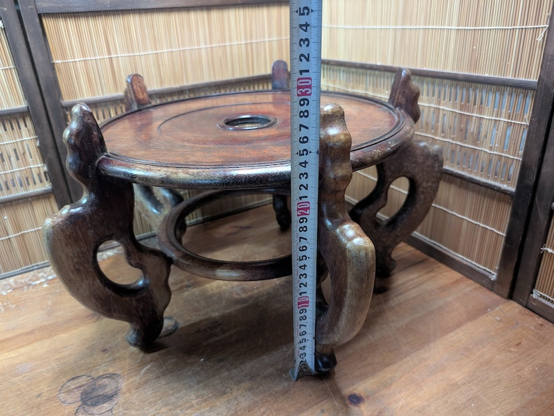Japanese Stand KADAI Sakura Wood Vintage Japan Auction Tokonoma Art