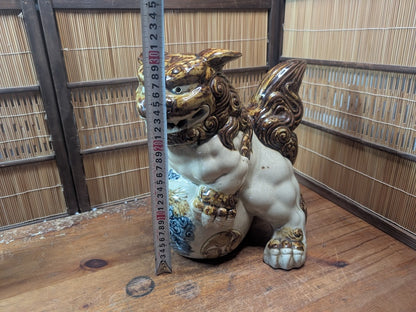 Giant Okinawa Shisa Guardian Statue Evil Eye Protector Japanese Entry Lion Dog