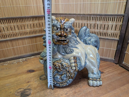 Traditional Okinawa Japan Shisa Shishi Giant Masterpiece Protector