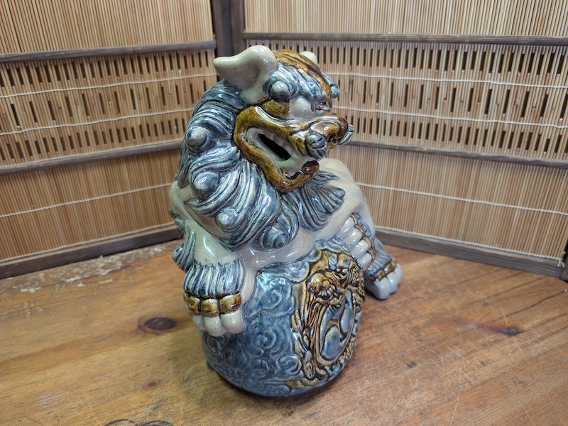 Traditional Okinawa Japan Shisa Shishi Giant Masterpiece Protector