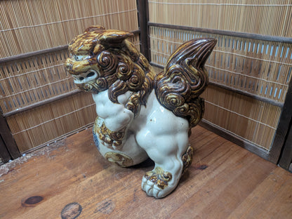 Giant Okinawa Shisa Guardian Statue Evil Eye Protector Japanese Entry Lion Dog