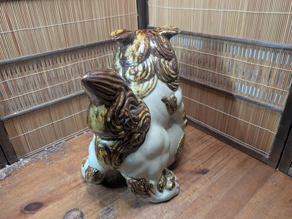 Giant Okinawa Shisa Guardian Statue Evil Eye Protector Japanese Entry Lion Dog