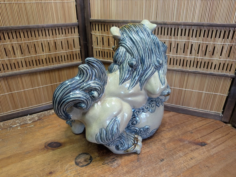 Traditional Okinawa Japan Shisa Shishi Giant Masterpiece Protector