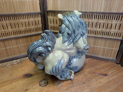 Traditional Okinawa Japan Shisa Shishi Giant Masterpiece Protector