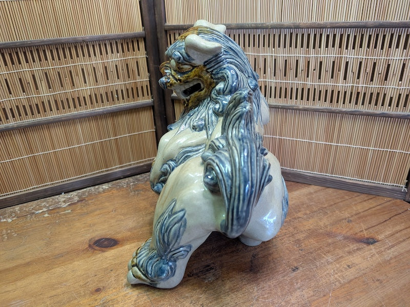 Traditional Okinawa Japan Shisa Shishi Giant Masterpiece Protector