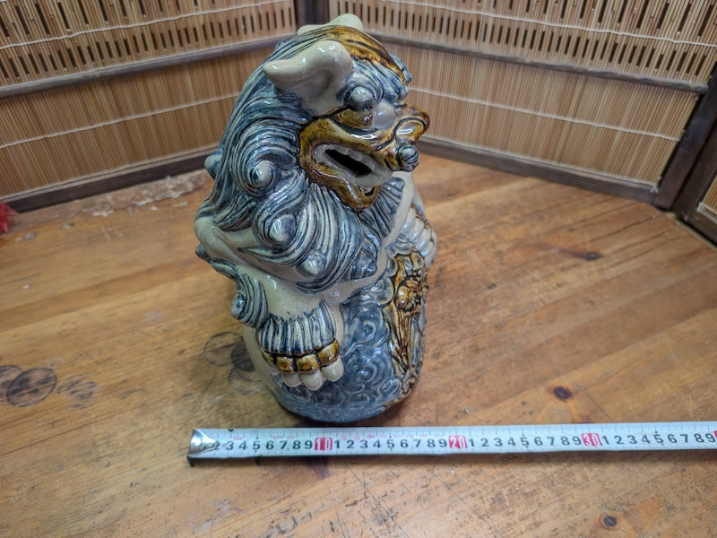 Traditional Okinawa Japan Shisa Shishi Giant Masterpiece Protector
