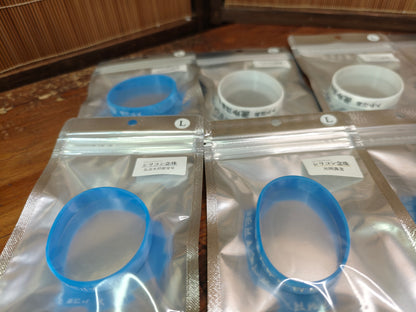 Japanese Lucky Amulet Bracelet Set Silicone Bands Buddhist Fortune Charm