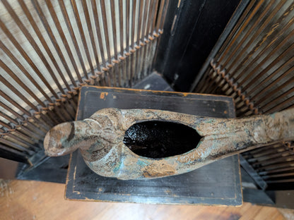 Japanese Vintage Kiji Bird Incense Burner Cast Iron Censer Auction JP