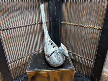 Japanese Vintage Kiji Bird Incense Burner Cast Iron Censer Auction JP