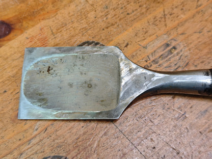 Japanese Miya Daiku Giant Hand Forged Chisel Signed Carpenter Tool Rare