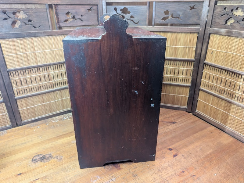 Japanese 1950s Sakura Wood Tea Chest Drawer Cabinet Storage Box