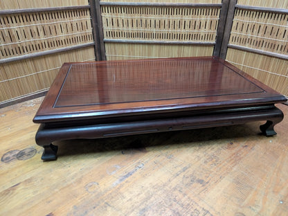 Japanese 1980s Kokutan Wood Bonsai Table Heavy Kadai Auction Japan