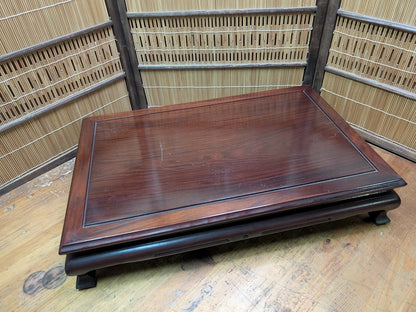 Japanese 1980s Kokutan Wood Bonsai Table Heavy Kadai Auction Japan