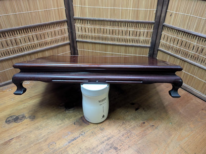 Japanese 1980s Kokutan Wood Bonsai Table Heavy Kadai Auction Japan