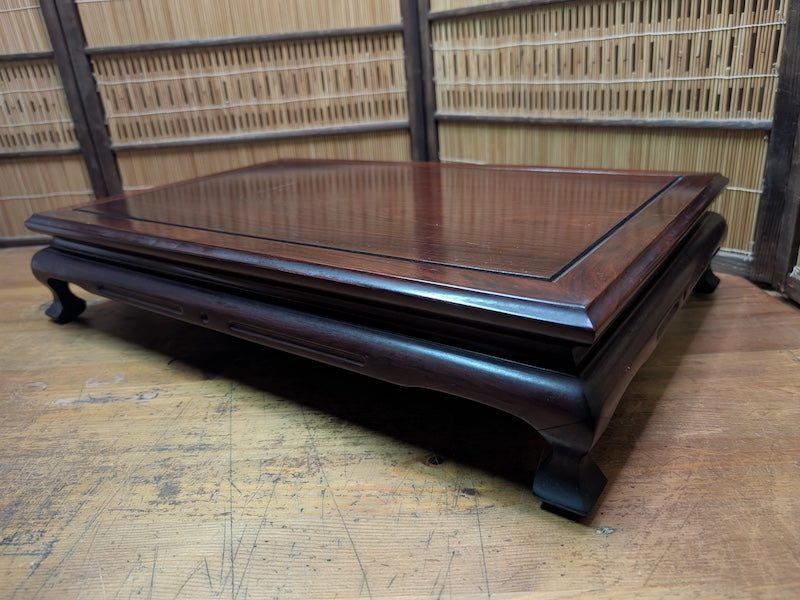 Japanese 1980s Kokutan Wood Bonsai Table Heavy Kadai Auction Japan
