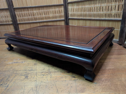 Japanese 1980s Kokutan Wood Bonsai Table Heavy Kadai Auction Japan