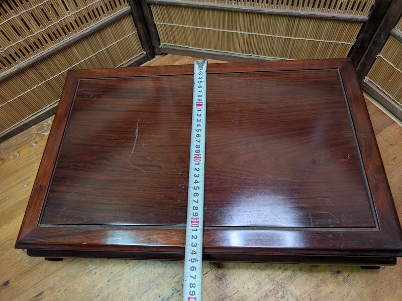 Japanese 1980s Kokutan Wood Bonsai Table Heavy Kadai Auction Japan