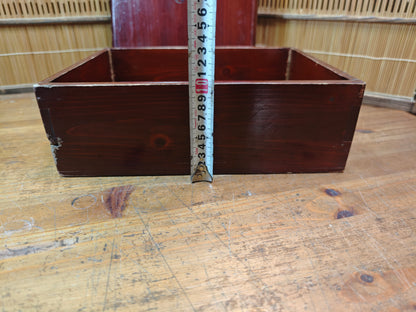 Japanese Antique 1800s Sakura Wood Storage Box Signed Small Rare Japan