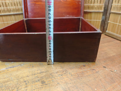 Japanese Sakura Wood Storage Box Antique Edo Meiji Chest Signed