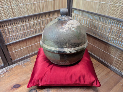 1824 Japanese Shrine Bell Antique Temple Bell Signed Edo Period Steel Bell Rare