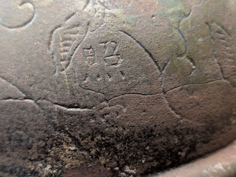 1824 Japanese Shrine Bell Antique Temple Bell Signed Edo Period Steel Bell Rare