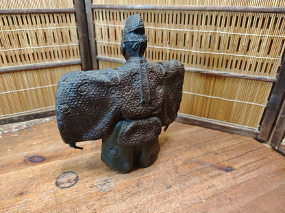 Antique 1900s Japanese Bronze Kabuki Dancer Statue 3.5kg Art Auction Japan